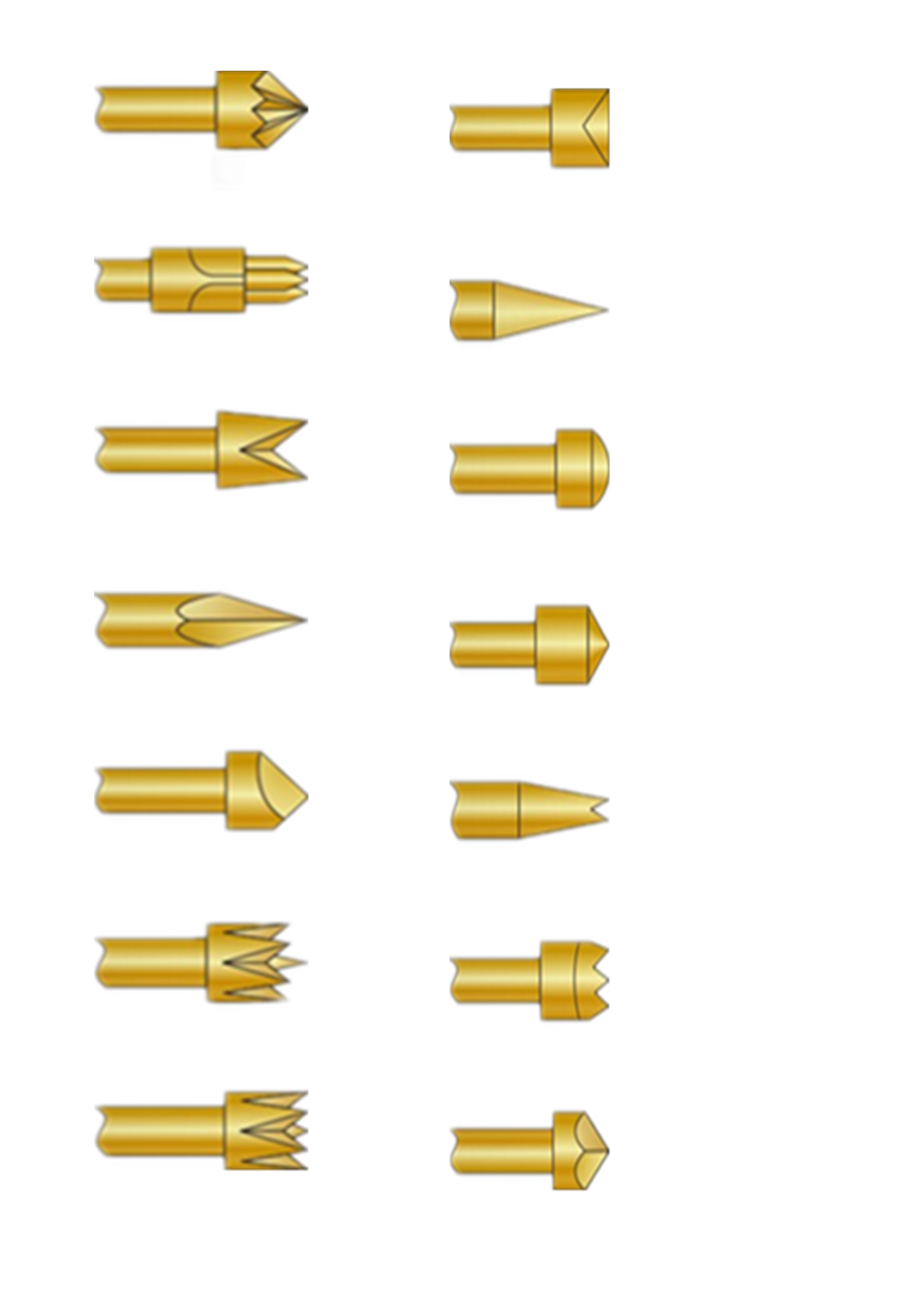 測(cè)試探針頭型簡(jiǎn)介表（一）