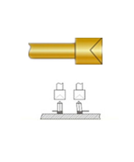 杯頭探針、探針用法圖、探針原理圖、測試探針圖片