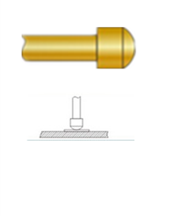 圓頭探針、探針用法圖、探針原理圖、測試探針圖片