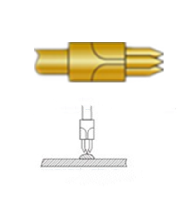 三尖頭探針、探針用法圖、探針原理圖、測試探針圖片